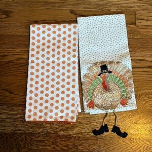 The Prairie by Rachel Ashwell, cotton, tea towels, Turkey holiday themed, set 2